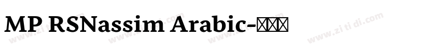 MP RSNassim Arabic字体转换 MP RSNassim Arabic字体转换
